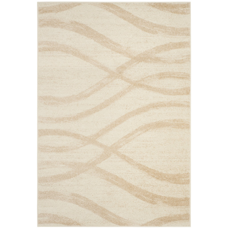 Parkinson Abstract Area Rug, Rectangle 183 x 274 cm, Cream