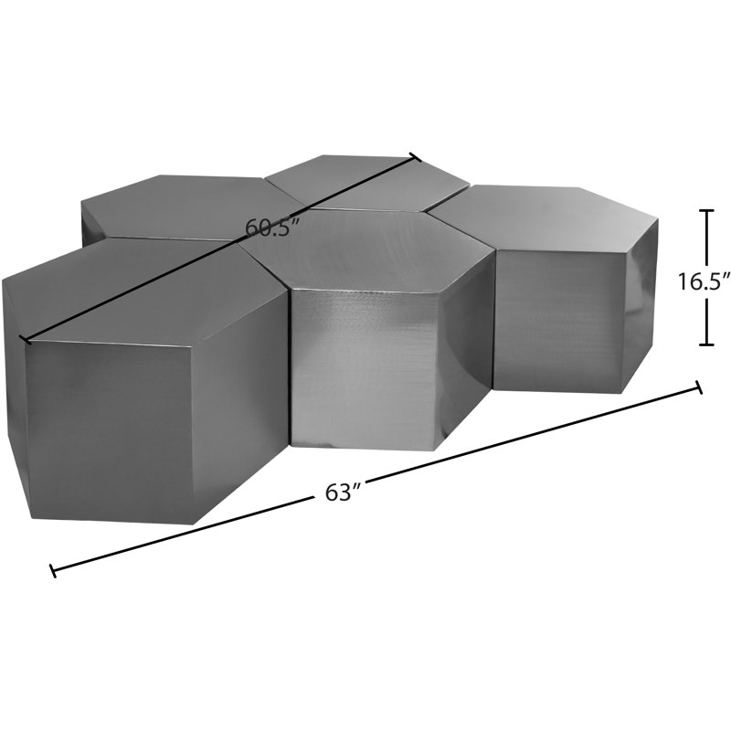 Tables de groupage Block 5, gris