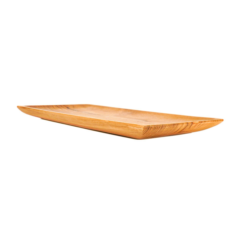 Rectangular Teak Wood Plate - Large (Set Of 4)