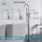 Residentail Freestanding Tub Faucet double Handheld Shower Bathroom Bathtub Faucet-61423198