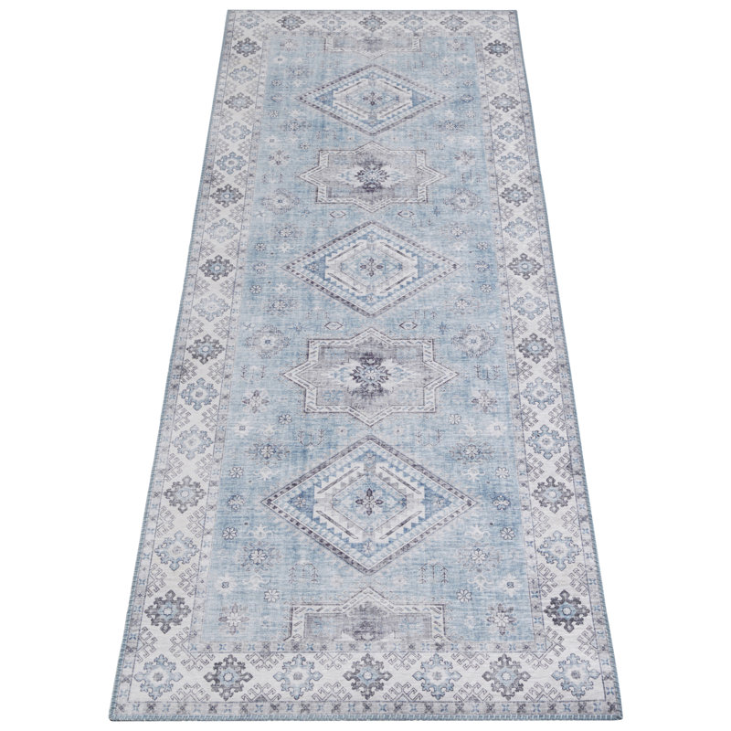 Gratia Tufted Blue Rug, Runner 80 x 200cm
