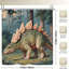 Rideaux de douche Stegosaurus Dinosaur, 72 x 72 po, brun vert