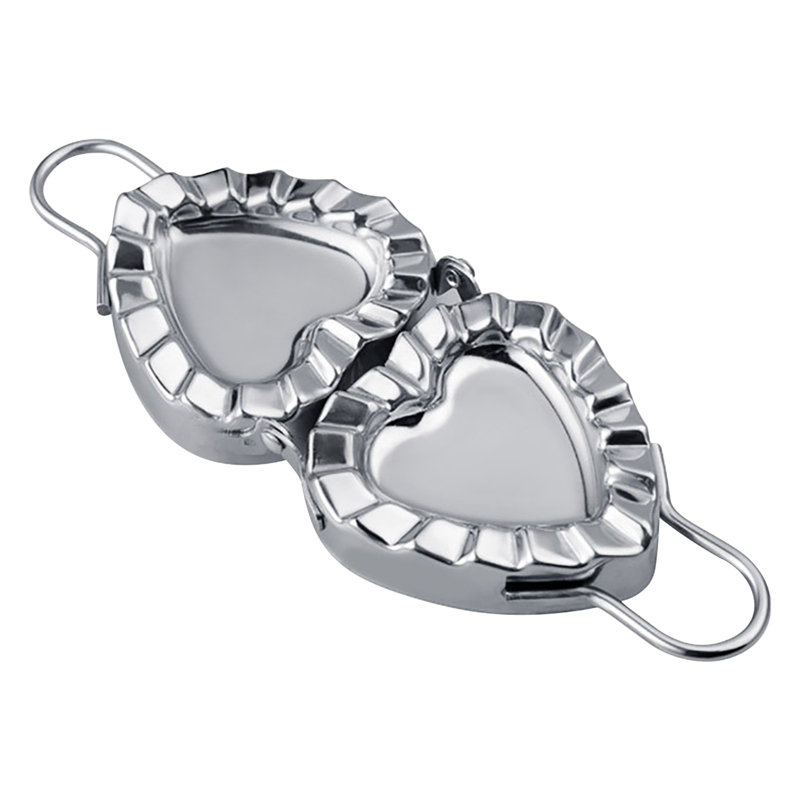 Dumpling making  instruments Dumpling Making Tool Stainless Steel Dumpling Making Tool Heart-shaped  Dumpling Mould Dumpling Wrappers Tool