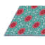 Tissé à la machine à partir de laine et de polyester vert/rouge Tapis décoratif-688777216