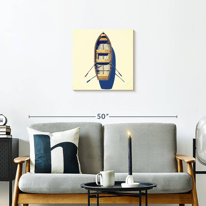 Mehar Boat And Oars, 20" H x 20" W