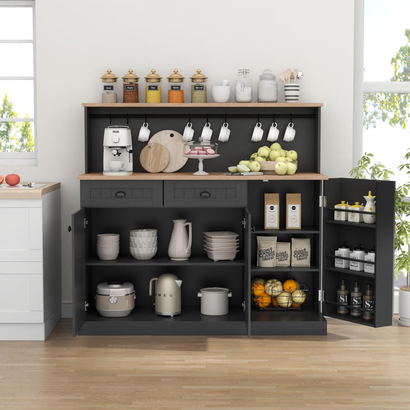 Garde-manger 47,24 po Onut, Noir, noir, noir, noir