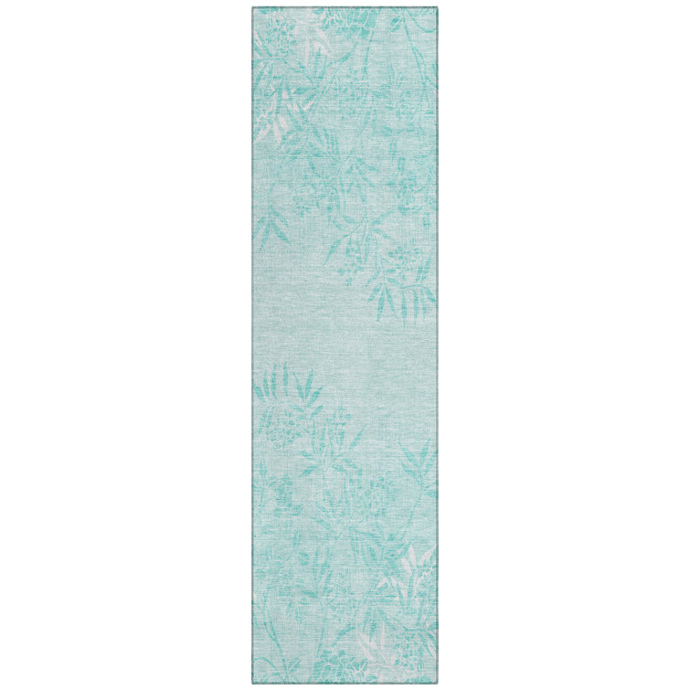 Deivin Washable Floral Indoor / Outdoor Rug