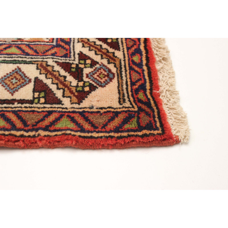 Tapis rouge anatolien noué à la main One Of Kind Konya 2 pi 11 po x 9 pi 8 po