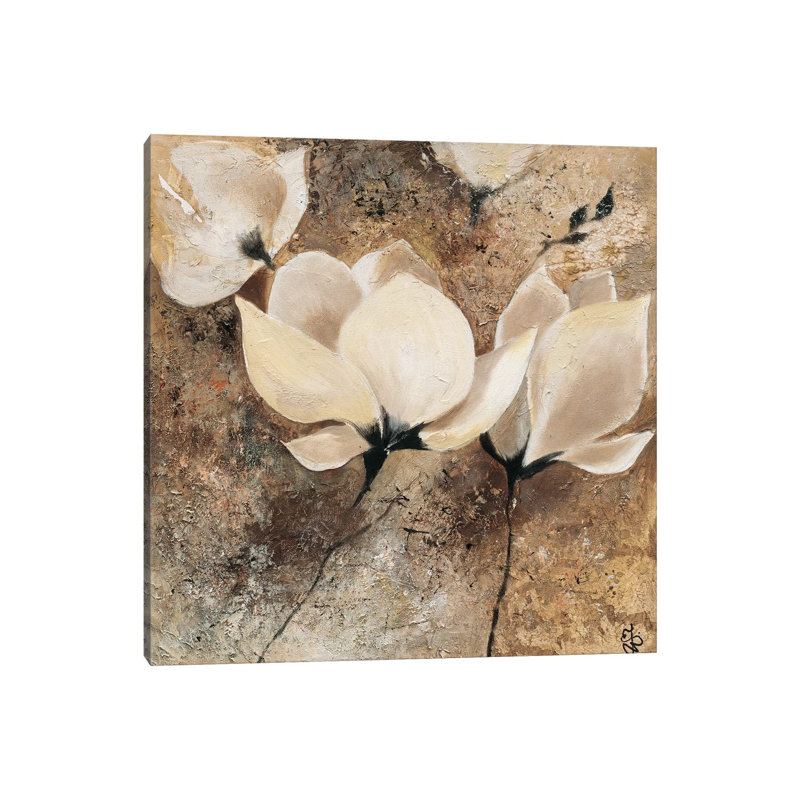 Magnolia II by Yuliya Volynets - Wrapped Canvas Painting, 45.72 cm H x 45.72 cm W x 3.175 cm D