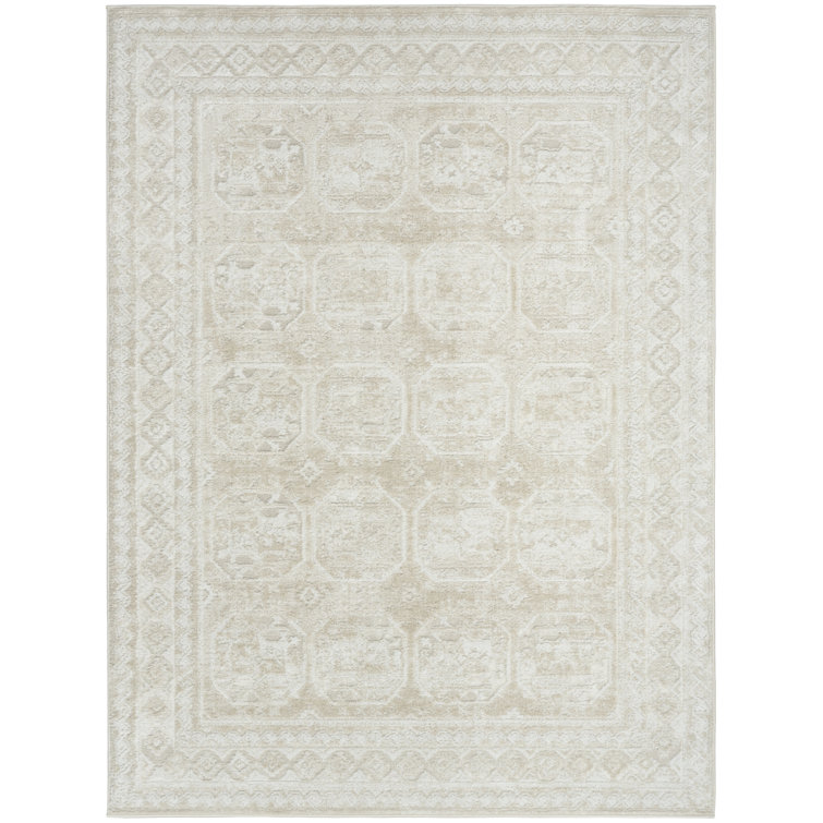 Lafever Ivory Beige Vintage Indoor Rug