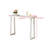 Claude Rectangular Console Table with Shelf – Sleek and Modern Entryway, Hallway, or Sofa Table with Trapezoidal Legs-1619113775