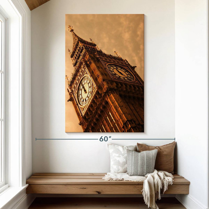 Nicci Low Angle Big Ben Tower, 51" H x 34" W