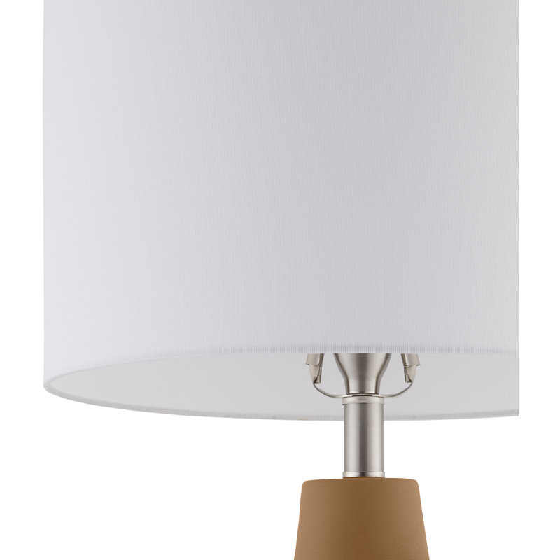 Lampe de table Lockwood, Rouge, Blanc / Blanc