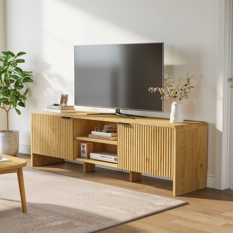 Meuble télé 63 po avec rangement pour téléviseur de 70 po ou moins 63 po