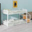 Lit superposé moderne avec escalier de rangement, solution de rangement pratique pour la chambre à coucher-129506185