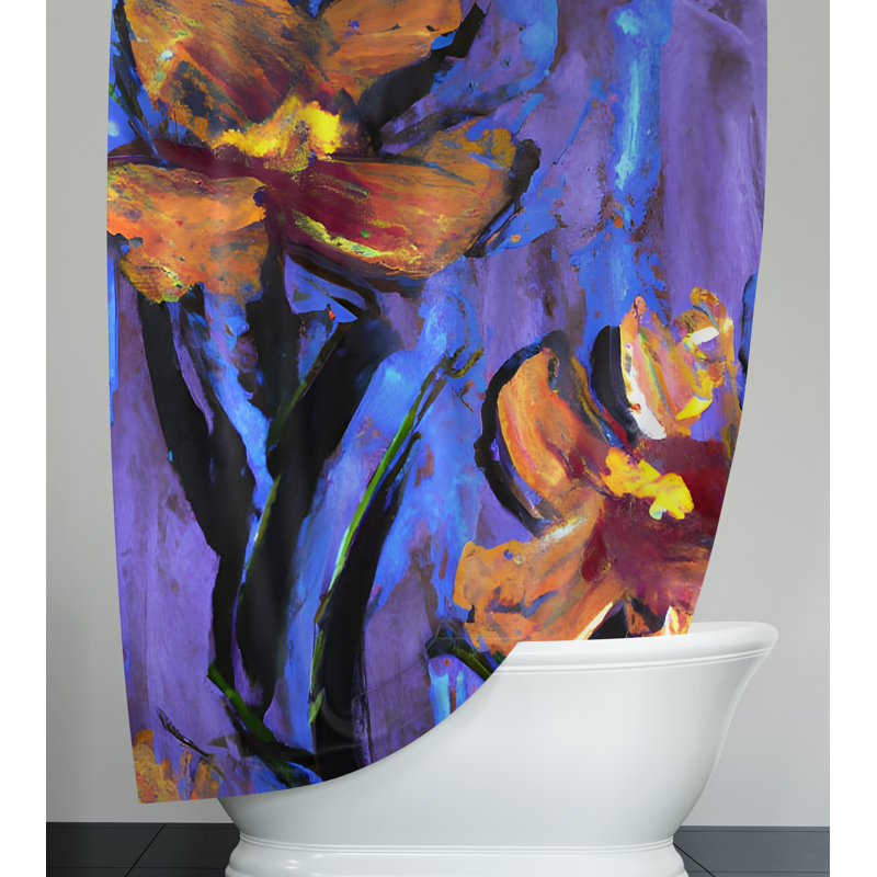 Rideau de douche Curameng, 72" H x 70" W