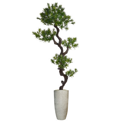 72'' Faux Bonsai Tree in Fiberstone Planter