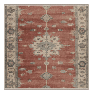 Tapis brun lavable à la machine
