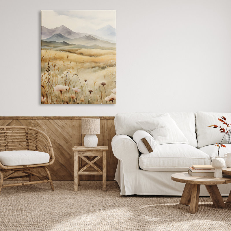 «Soft Mountainside Meadow», reproduction sur toile tendue, H 48 po x l 36 po