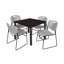 Kee Square Breakroom Table Top, 4 Zeng Stack Chairs-731281785-731281791-731281730
