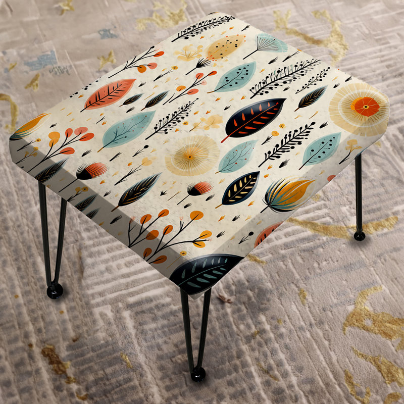Earthy Boho Eclectic Plants - Eclectic Rectangle Ottoman