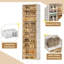  10 Tiers Foldable Shoe Rack Organizer Cabinet For Closet Entryway, Large Collapsible Shoe Storage Box With Magnetic Doors-1994077284