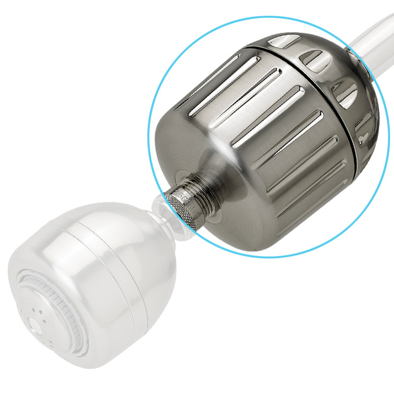 Filtre de remplacement de douche high output, Nickel brossé