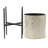 Fedler 3-Piece Set Handmade Metal Pot Planter with Black Stands