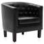 Fauteuil demi-tonneau en similicuir de 28,25 po Zeniyah-87868542