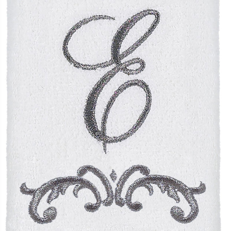 Avanti Linens Scroll Mono Fingertip Towel E