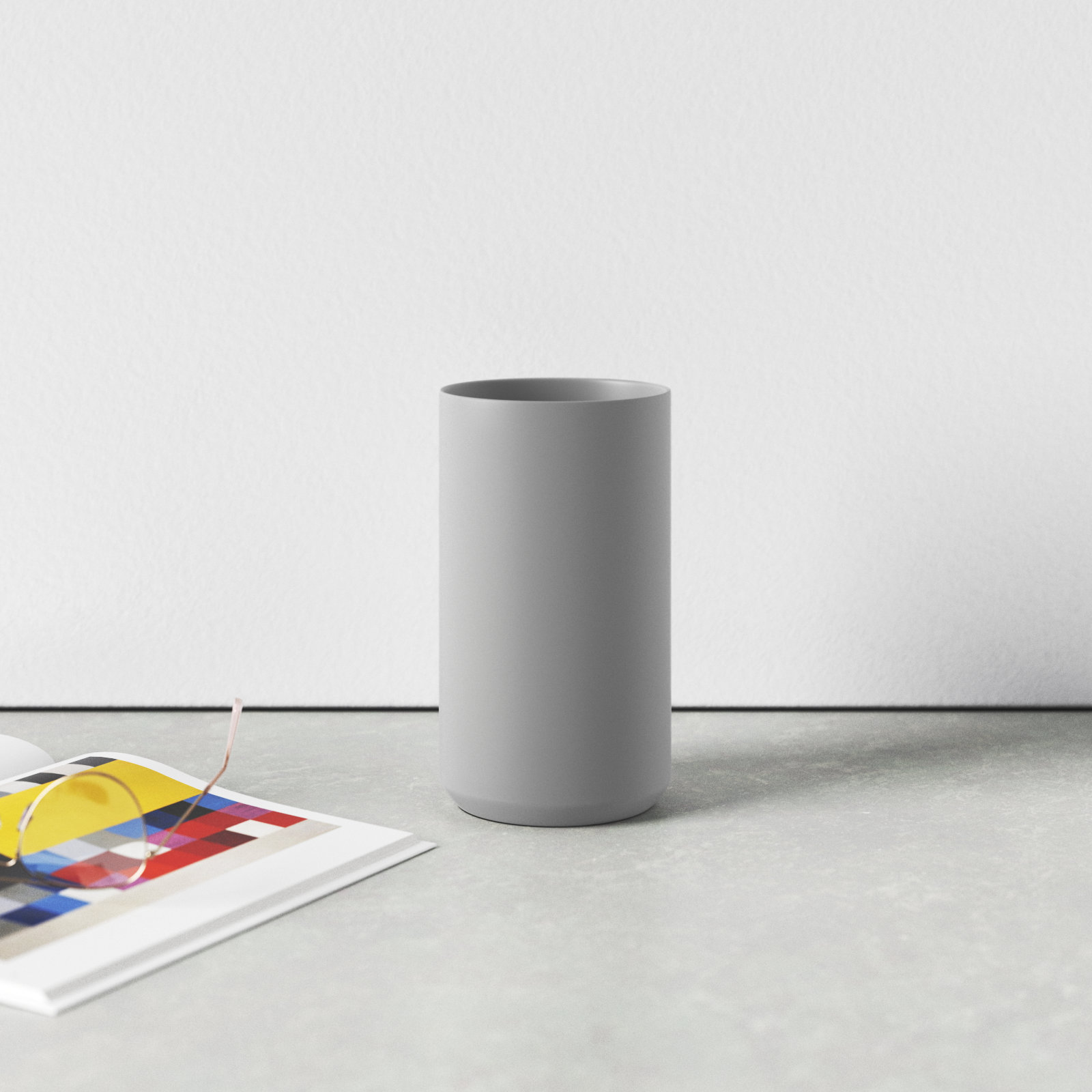 Parsons Table Vase, Grey