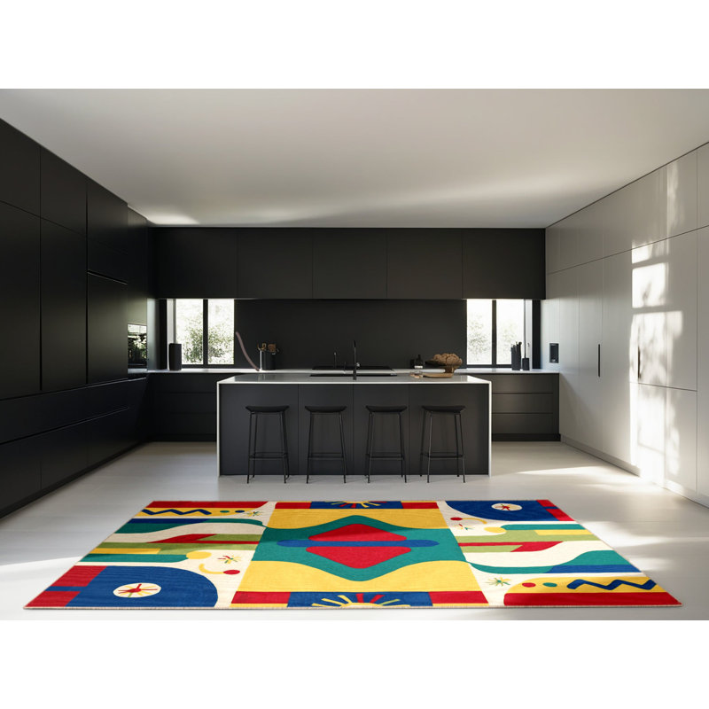 Quirky Swing Rug, Square 3'