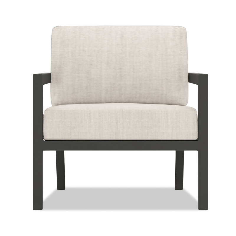 Vivant Patio Chair with Sunbrella® Cushions, Cast Silver Sunbrella®, Slate