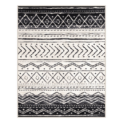 Tapis marocain à rayures Tribal