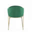Chaise rembourrée en velours