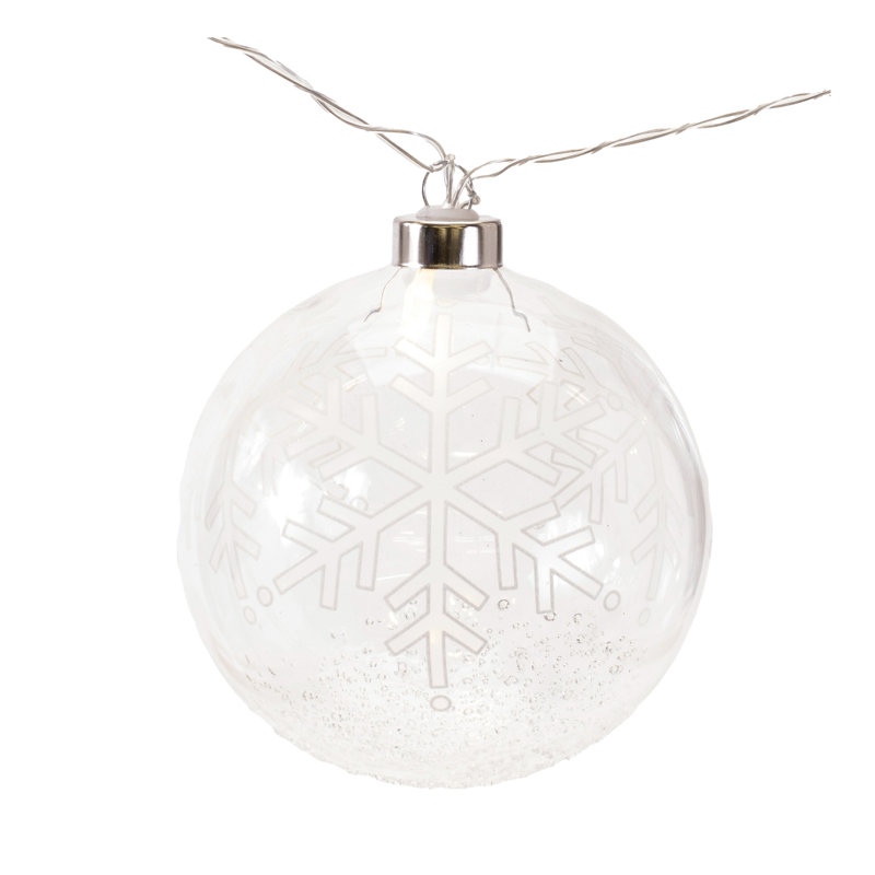 Guirlande lumineuse DEL boule de neige en forme de flocon de neige 4,5 pi