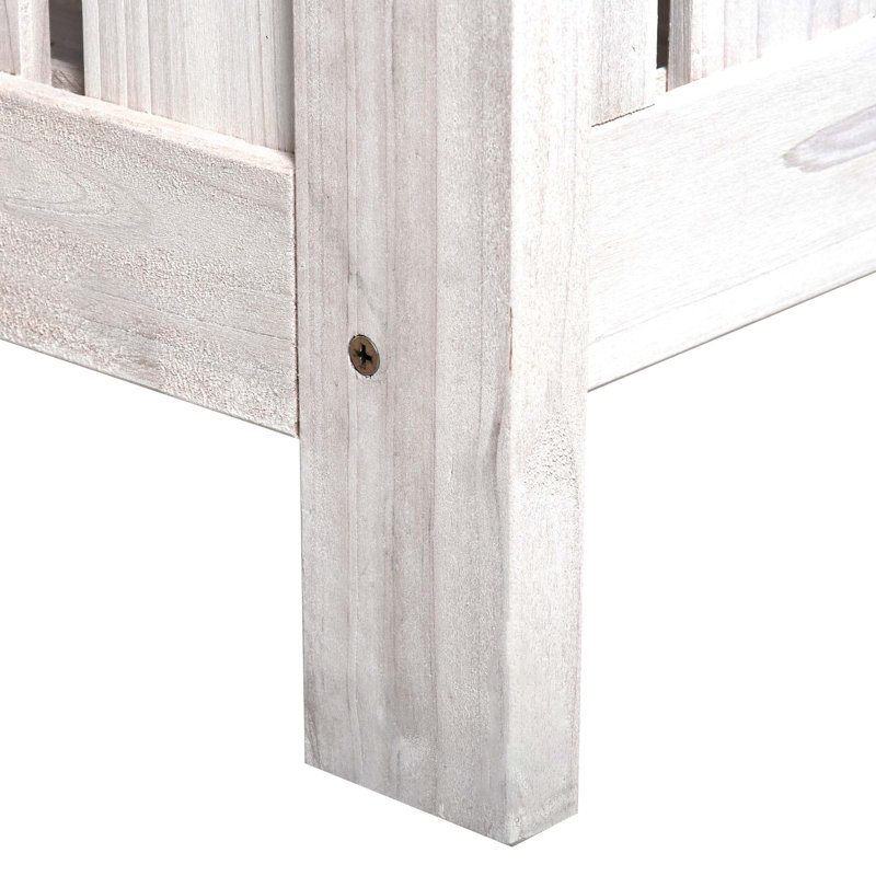 Banc de patio Outsunny, Blanc
