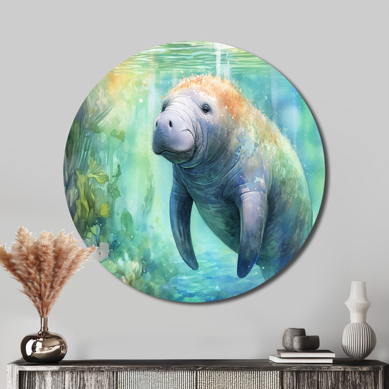 Pettigrew - animaux, art en métal rond, H 16 po x l 16 po