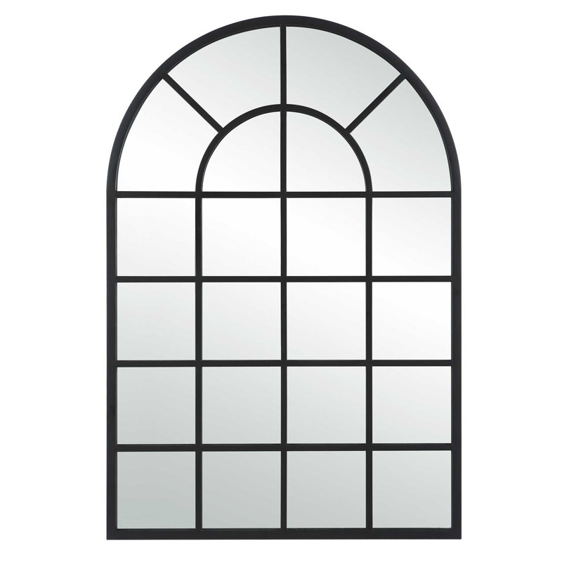 Miroir d'appoint Dellrey, 44 po x 30,13 po, Noir, Arche