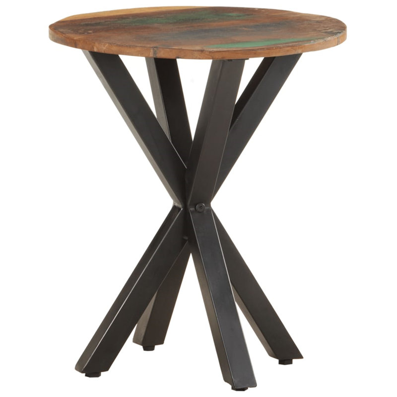 Adosinda Solid Wood End Table with Storage, Mango Wood, 22" H x 26.8" W x 26.8" L