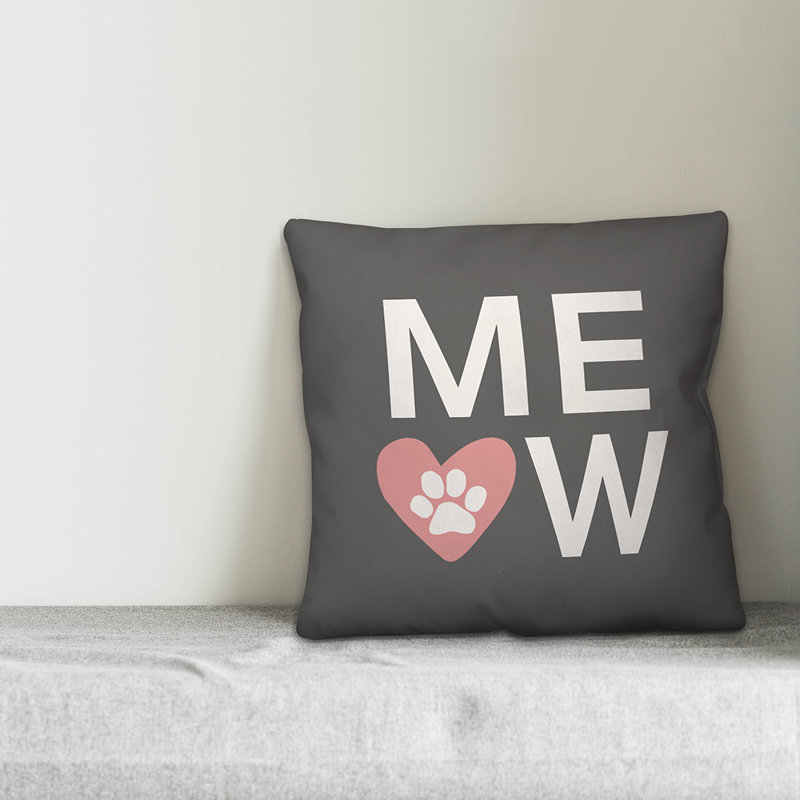  Meow Throw Pillow
