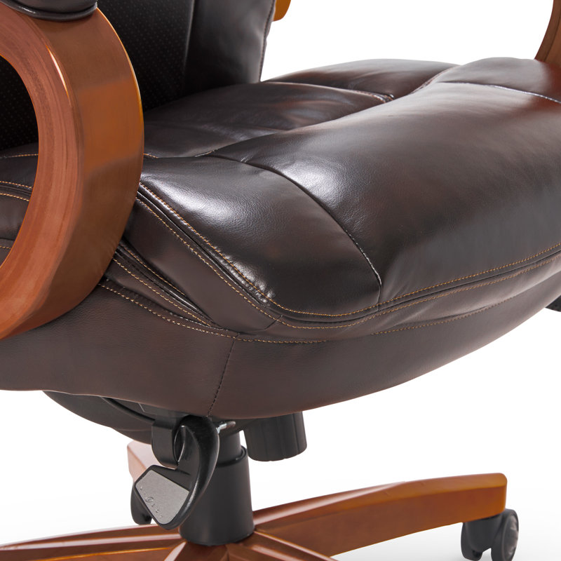 Trafford High Back Brown Bonded Leather Executive Swivel Chair