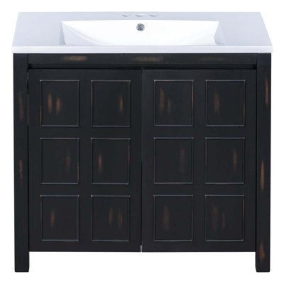 18 meuble-lavabo simple avec comptoir