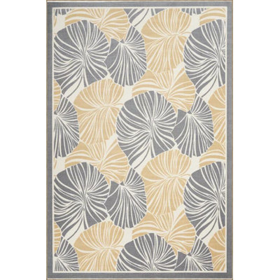 Tapis à motif géométrique à rayures