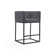 Upholstered Counter Stool with Metal Frame