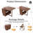Folding Dining Table and Chairs Set of 8 - 59" Fully Assembled Drop Leaf Table 4-6 Seater with Storage and Lockable Wheels-2040843194