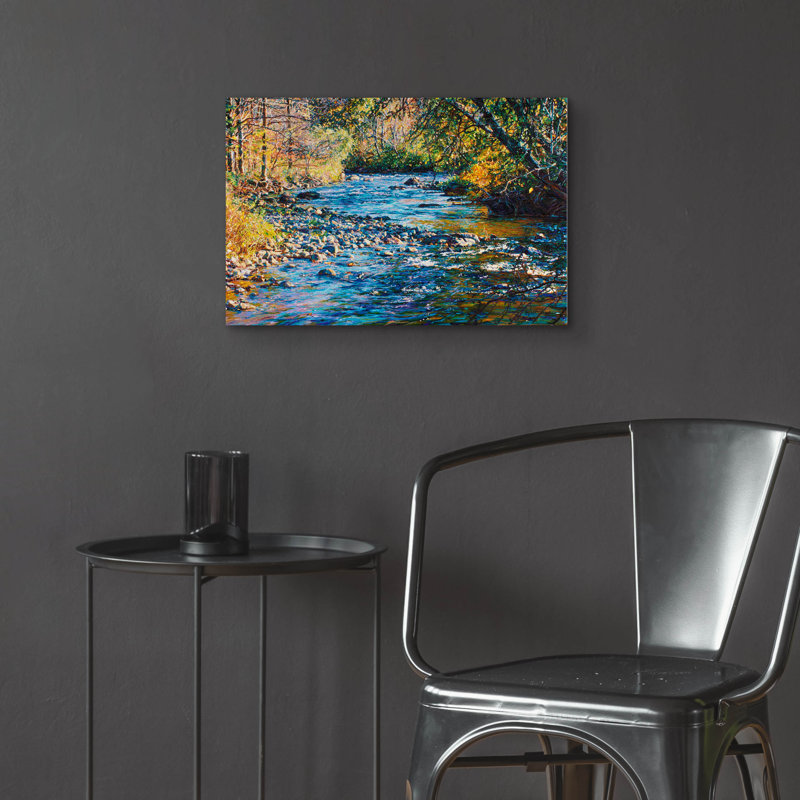 «River Lace» par Joanne Towers, art mural en verre acrylique, H 16 po x l 24 po x P 0,2 po