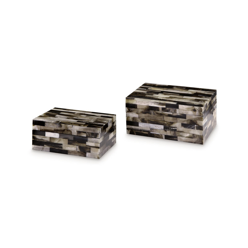 Ensemble de 2 boîtes de rangement Foer