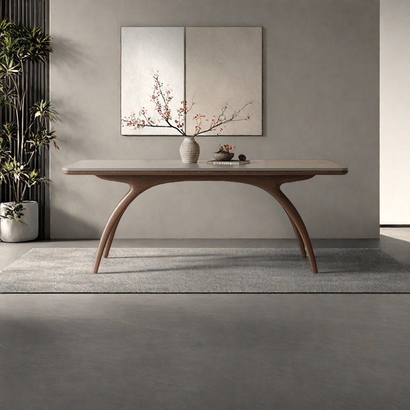 Table de salle à manger double couche, H 29,5 po x L 70,8 po x l 35,4 po