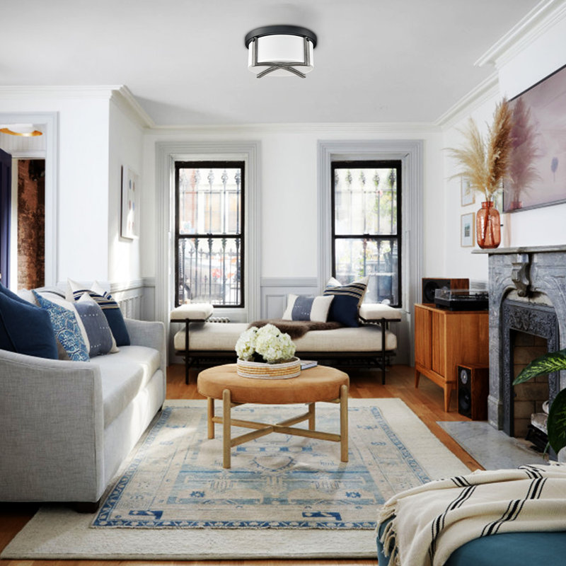 Biaselli Linen LED Flush Mount